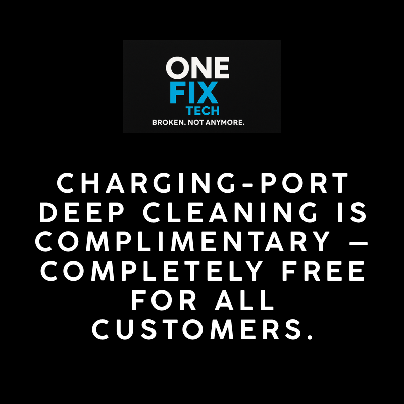 iPhone 11 Pro charging port cleaning